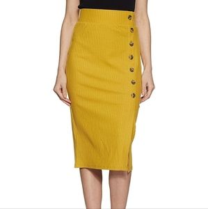 Marks & Spencer mustard skirt